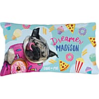 Custom Personalization Solutions Doug the Pug Dreamer Personalized Pillowcase