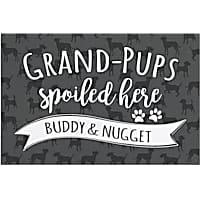 Custom Personalization Solutions Grand Pups Spoiled Here Personalized Doormat