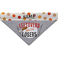 Custom Personalization Solutions Leftovers Are For Losers Dog Bandana