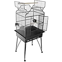 A&E Cage Company 2620 Victorian Open Top Bird Cage in Platinum