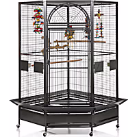 A&E Cage Company X-Large Corner Cage in Black