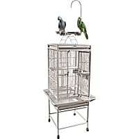 A&E Cage Company Playtop Cage in Stainless Steel