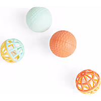 Leaps & Bounds Cage Sponge Ball Cat Toy