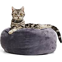 EveryYay Essentials Charcoal Orthopedic Cuddler Cat Bed