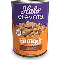 Halo Elevate Dog Kettle Cooked Chunky Healthy Grains Chicken Stew, Carrots, Pumpkin, Brown Rice Wet Food