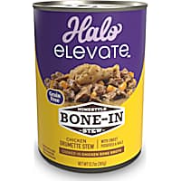 Halo Elevate Dog Homestyle Bone-In Grain Free Chicken Stew with Sweet Potatoes & Kale Wet Food