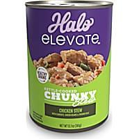 Halo Elevate Dog Kettle Cooked Chunky Healthy Grains Chicken Stew, Carrots, Green Beans & Brown Rice Wet Food