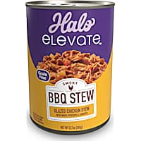Halo Elevate Dog Smoky BBQ Stew Grain Free Glazed Chicken Stew with White Potatoes & Carrots Wet Food
