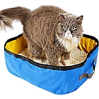 Pet Life'Litter Go' Travel Folding Waterproof Kitty Cat Litterbox and Bath