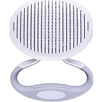 Pet Life 'Gyrater' Travel Self-Cleaning Swivel Grooming Slicker Pet Brush