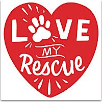 Primitives by Kathy Love My Rescue Car Magnet