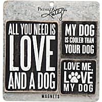 Primitives by Kathy Love and Dogs Magnet Set