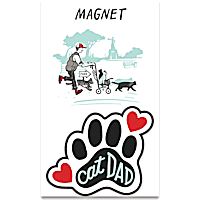 Primitives by Kathy Cat Dad Magnet