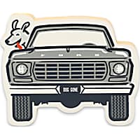 Open Road Brands Ford Truck Dog Passenger Chunky Wood Wall Decor