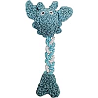 Bark-A-Boo Rope Twist Lobster Dog Toy