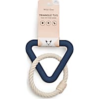 Wild One Navy Triangle Tug Dog Toy