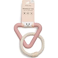 Wild One Blush Triangle Tug Dog Toy