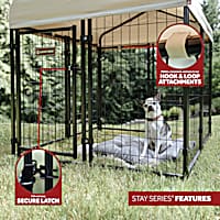 Lucky Dog Khaki STAY Series Jr. Kennel