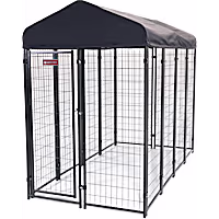 Lucky Dog Steel Grey STAY Series Villa Kennel