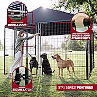 Lucky Dog Grey STAY Series Presidential Kennel