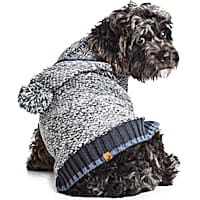 Hotel Doggy Navy Hooded Dog Sweater