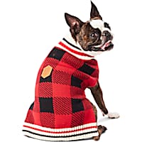 Hotel Doggy Buffalo Check Dog Sweater