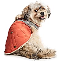 Hotel Doggy Orange Sherpa Dog Coat