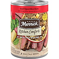 Merrick Healthy Grains Kitchen Comforts, Beef Tips and Rice Stew Wet Dog Food