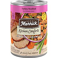 Merrick Kitchen Comforts Healthy and Natural Turkey Meatloaf with Brown Rice and Gravy Canned Adult Dog Food