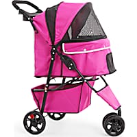 EveryYay Pink Places to Go Reflective Pet Stroller