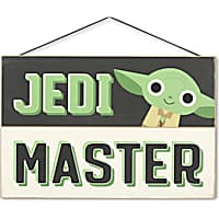 Open Road Brands Disney's Star Wars Yoda Jedi Master Hanging Wood Wall Decor
