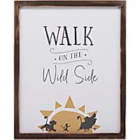 Open Road Brands Disney's The Lion King Walk on Wild Side Wood Framed Wall Decor