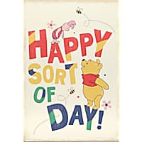 Open Road Brands Disney's Winnie the Pooh Happy Sort of Day Wood Wall Decor