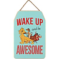 Open Road Brands Disney's The Lion King Awesome Hanging Wood Wall Decor