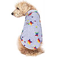 Canada Pooch Rainbow Stars Downtown Denim Dog Vest