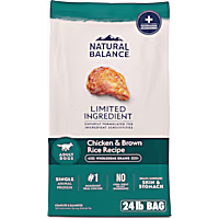 Natural Balance Limited Ingredient Adult Dry Dog Food with Healthy Grains Chicken & Brown Rice Recipe