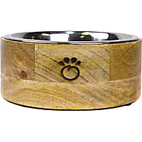 GF Pet Single Mango Wood Bowl for Dog