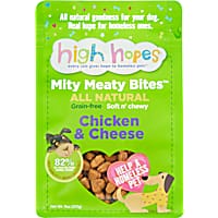 High Hopes Grain Free, Soft & Chewy Chicken & Cheese Training Treat for Dogs