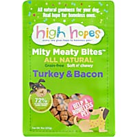 High Hopes Grain Free, Soft & Chewy Turkey/Bacon Training Treat for Dogs