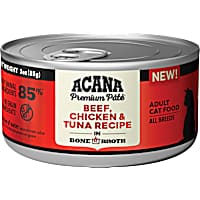 ACANA Beef, Chicken + Tuna Recipe in Bone Broth Wet Cat Food