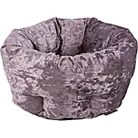 SCRUFFS Purple Velvet Donut Dog Bed