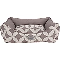SCRUFFS Grey Florence Box Dog Bed