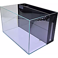 Lifegard Aquatics 4.14 Gallon Low Iron Ultra Clear Aquarium Tank with Built in Back Filter