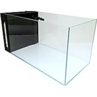 Lifegard Aquatics 14.26 Gallon Low Iron Ultra Clear Aquarium Tank with Built in Side Filter