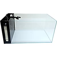 Lifegard Aquatics 7.43 Gallon Low Iron Ultra Clear Aquarium Tank with Built in Side Filter