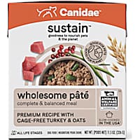 Canidae Sustain Premium Recipe with Cage-Free Turkey Pate Wet Dog Food