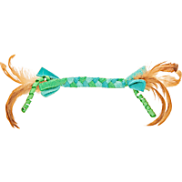 Petlinks Fleecy Fun Braided Fleece and Feather Cat Toy