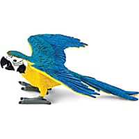 Safari Ltd Blue & Gold Macaw Toy Figure