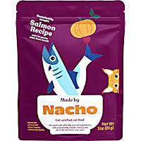Made by Nacho Sustainably-Caught Salmon Recipe Cuts In Gravy with Bone Broth Wet Cat Food