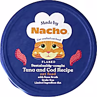 Made by Nacho Grain-Free Sustainably Caught Diced Tuna & Cod Recipe with Bone Broth Cat Food